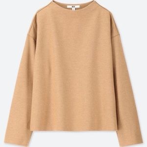 Uniqlo Wool Blend Beige Camel Pullover